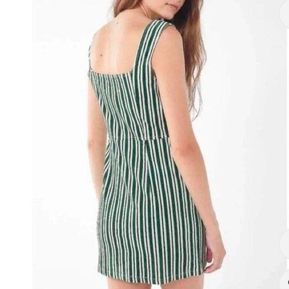 Urban Outfitters Green and White Striped women’s Dress - Picture 1 of 8